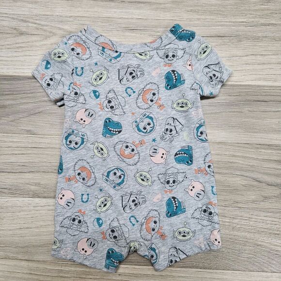 Baby Bean Disney Baby Boy Romper Gray Toy Story 3 Months - Picture 6 of 6